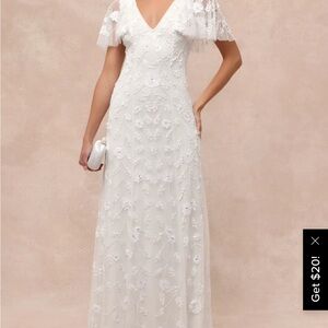 Elegant White Lace Dress